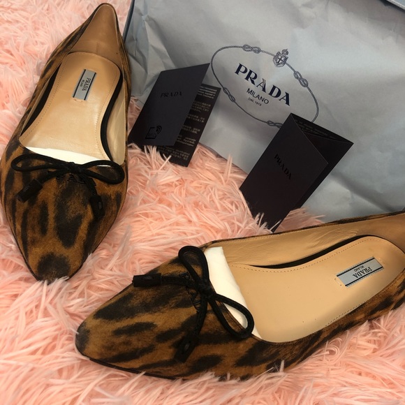 Prada Leopard Print Flats - Picture 7 of 11